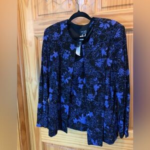 Black and blue/lavender shell and jacket.